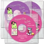 Set of 5 DVDs<br>Polymer Clay Tutorials