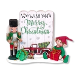 Elliot the Elf with Nutcracker & Plaque