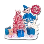 Wham the Elf with Peppermint Tree & Gifts