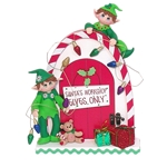 Santa's Workshop with HANDMADE Polymer Clay Elves - 2
