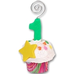 1st Year Cupcake<br>Photo Holder/Place Card