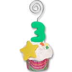 3rd Year Cupcake<br>Photo/Place Card Holder