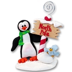 Petey Penguin Handmade Personalized Photo Holder