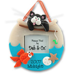 Kitty-Cat<br>Personalized Ornament<br>Picture Frame