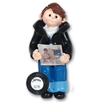 RESIN<br>Giggle Gang 50's Boy<br>Personalized Ornament