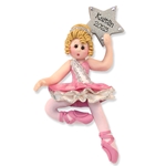 Ballerina Handmade Personalized Ornament - Blonde