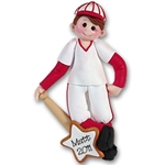 Giggle Gang Baseball Player Handmade Personalized Ornament - Limited Edition