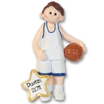 Boy Basketball Player-Male RESIN Personalized Ornament