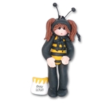 Girl in Bee Costume Personalized Ornament
