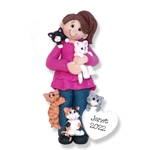 Crazy Cat Lady Personalized Christmas Ornament - Limited Edition