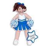 Custom CHEERLEADER  Personalized Christmas Ornament Made from Photo