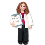 Female Doctor Handmade Personalized Ornament in Custom Gift Box