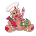 Gingerbread Figurine Handmade Polymer Clay