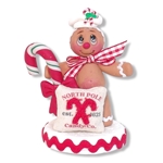 Gingerbread Figurine with Large Candy Cane
