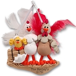 Half Baked Hen<br>Family of 3<br>Family Ornament