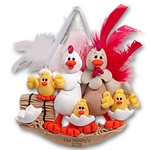 Half Baked Hen<br>Family of 5<br>Family Ornament