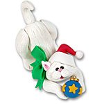 "Frosty" Kitten Cutie Cat Ornament