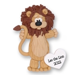 Lion HANDMADE Polymer Clay Personalized Christmas Ornament - Limited Edition