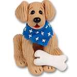 "Toby" Golden/Lab / Labrador Retriever Personalized Dog Ornament