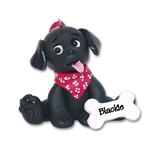 Black Lab / Labrador Retriever Puppy Dog Ornament