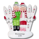 Ski Couple Personalied Couples Ornament-RESIN