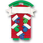 Sled w/5 Mittens<br>Personalized Family Ornament