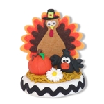 Turkey and Crow Fall Deor Figurine -2
