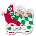 Twins Baby's 1st Christmas Ornament 2  Limited Edition