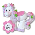 Unicorn Personalized Christmas Ornament - RESIN