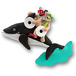 Whale w/2 Bears<br>Personalized Family Ornament