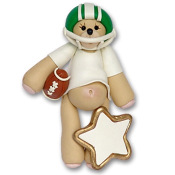 Green Football Belly Bear on SALE!