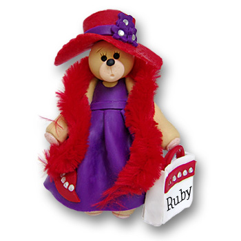 Red Hat Belly Bear<br>Personalized Ornament