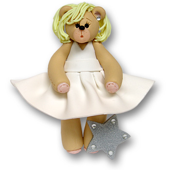Bearilyn Monroe Belly Bear  Personalized Ornament - Limited Edition