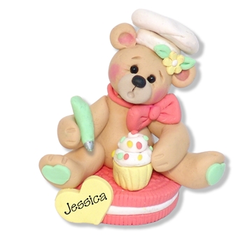 Belly Bear Chef hANDMADE Personalized Ornament