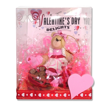 Belly Bear Sweetheart Girl Valentine Figurine in Gift Box