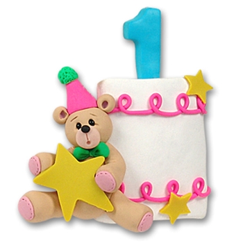 1st Year Birthday Cake Personalized Ornament - Limited Edition