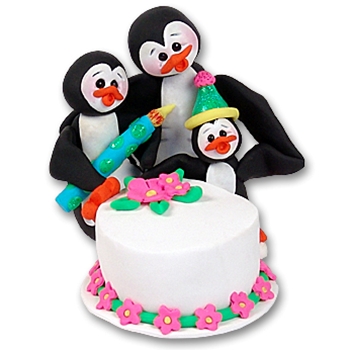 Petey Penguin's Birthday Bash Personalized Figurine