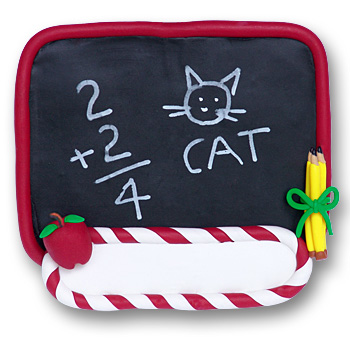 Blackboard Handmade Personalized Teacher's Ornament