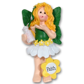 RESIN<br>Faith the Forest Fairy<br>Personalized Ornament