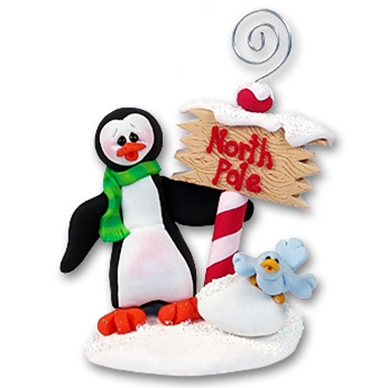 Petey Penguin Handmade Personalized Photo Holder