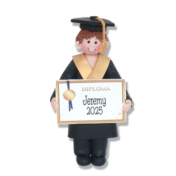 Graduation Christmas Ornament - For the Graduate - Male