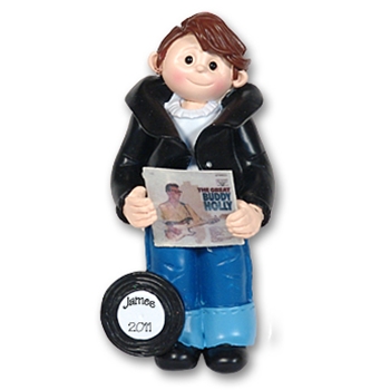 RESIN<br>Giggle Gang 50's Boy<br>Personalized Ornament