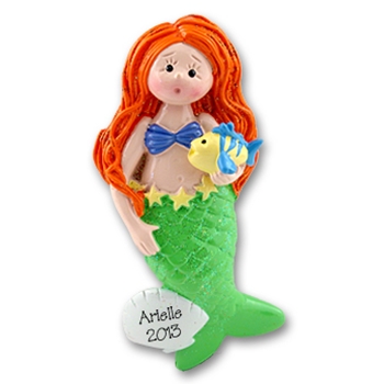 Giiggle Gang Mermaid Personalized Ornament - RESIN