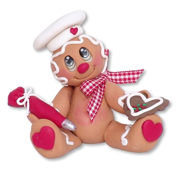 Gingerbread Figurine Handmade Polymer Clay