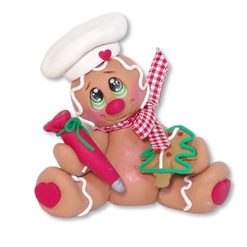 Gingerbread Figurine Handmade Polymer Clay