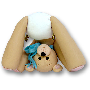 Peek-a-Boo Bear Personalized Baby Ornament