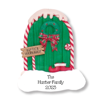 Christmas Door Personalized Home Ornament