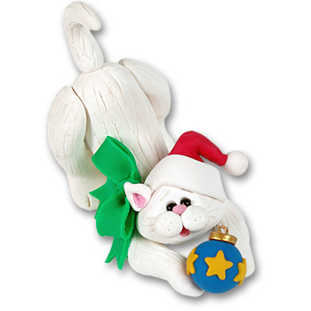 "Frosty" Kitten Cutie Cat Ornament