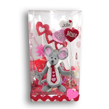 Merry Mouse Sweetheart Boy Valentine Figurine in Gift Box