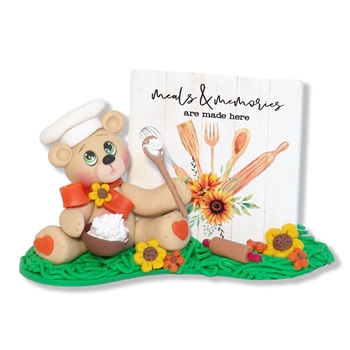 "Nana's Kitchen" Collectible Bear Polymer Clay Figurine